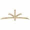 Ekena Millwork Davenport Rough Sawn Timber Gable Bracket, Douglas Fir, 84"W x 28"H x 2"D x 4"F, 8/12 Pitch GBW084X28X0204DAV00RDF - alternate 1